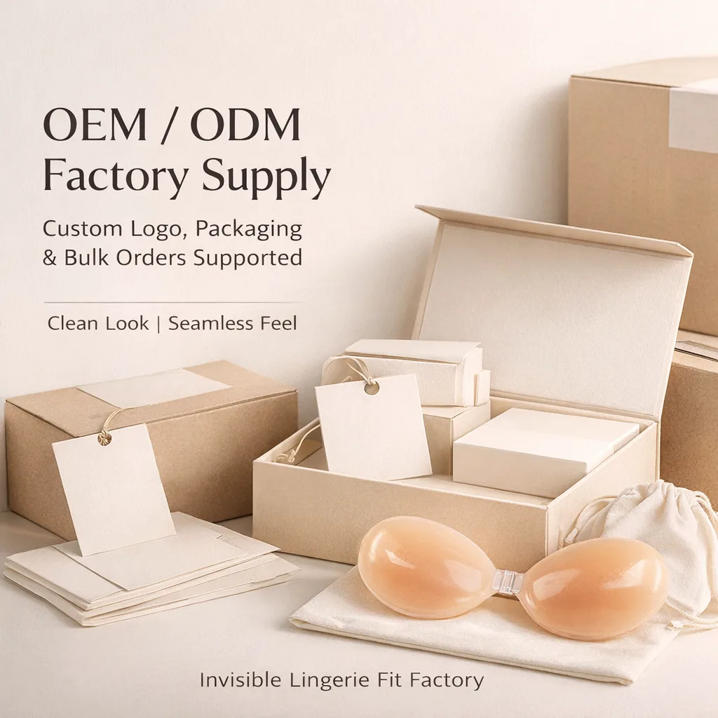 Adhesive Strapless Thick Silicone Bra