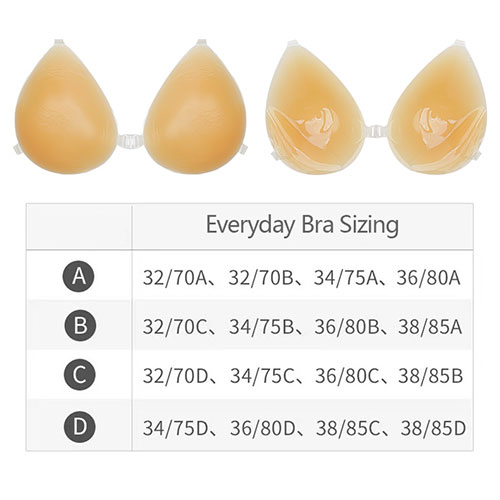 Adhesive Push-Up Strapless Bra