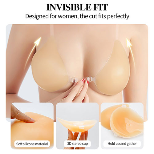 Adhesive Push-Up Strapless Bra