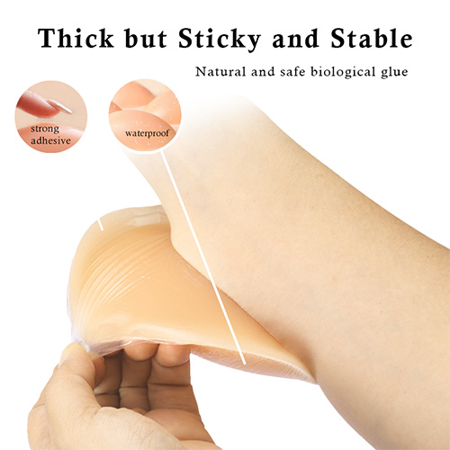 Adhesive Strapless Thick Silicone Bra