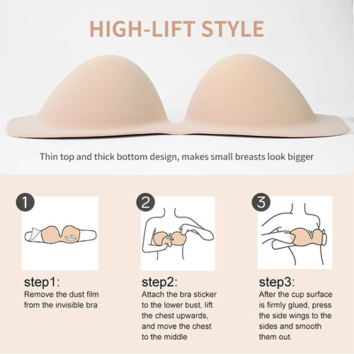 Invisible Strapless Push-Up Bra