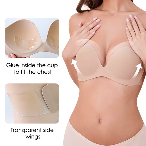 Invisible Strapless Push-Up Bra