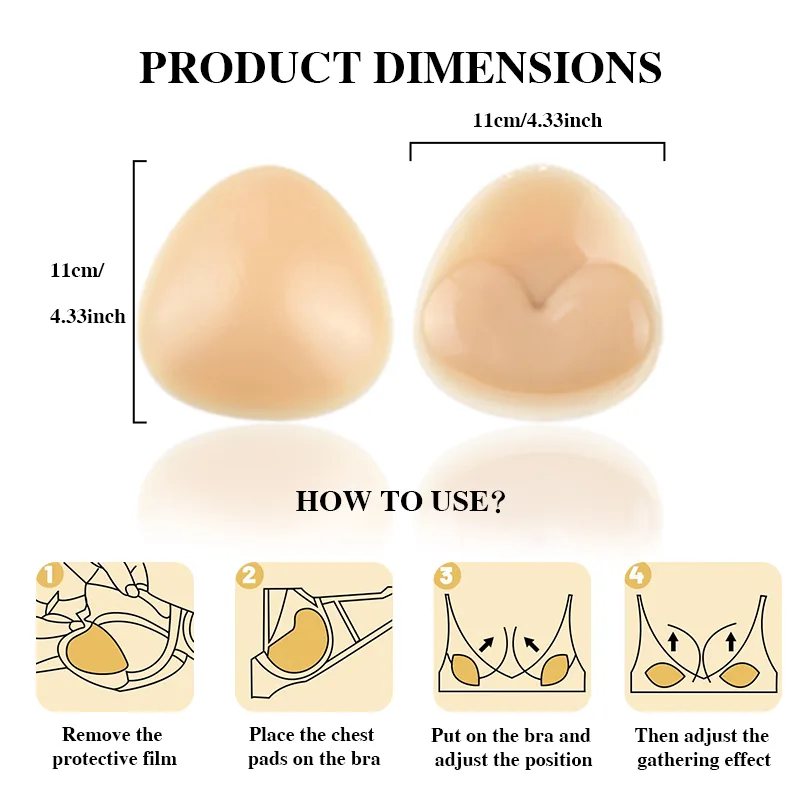 Silicone Push-Up Bra Inserts