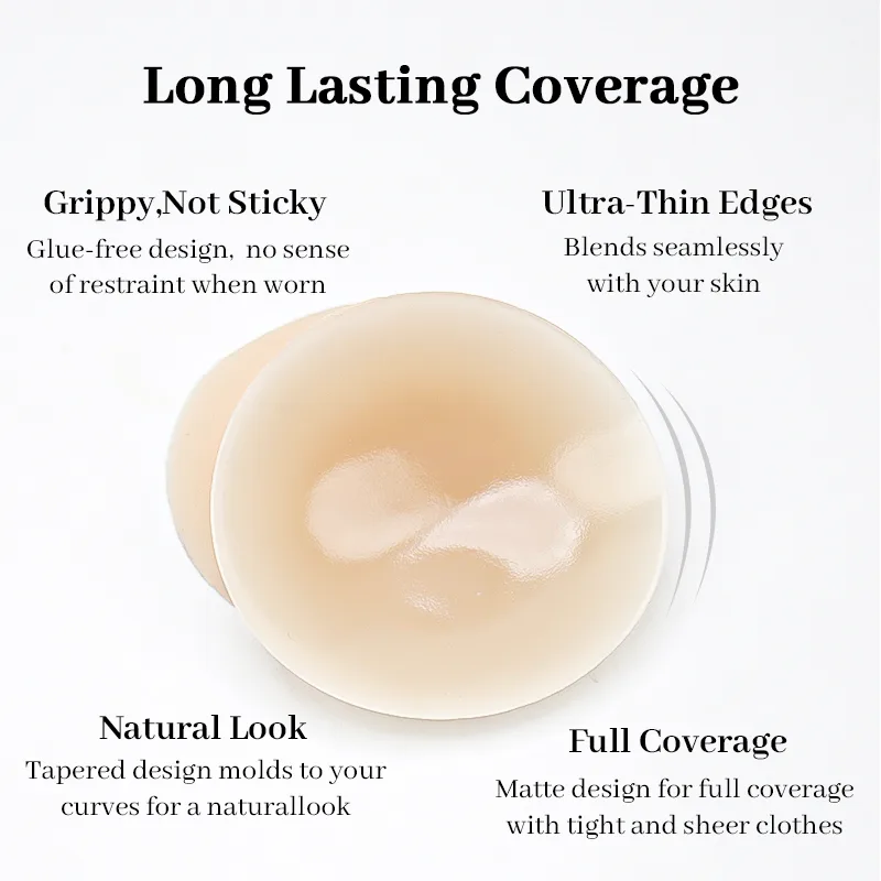 Non-Adhesive Silicone Nipple Covers