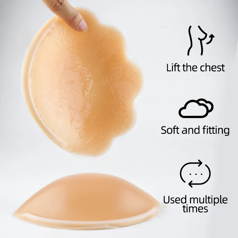 Flower-Designed Adhesive Bra
