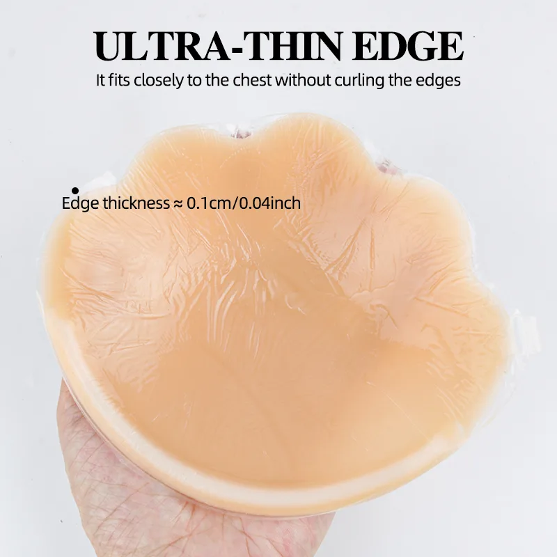 Flower-Designed Adhesive Bra