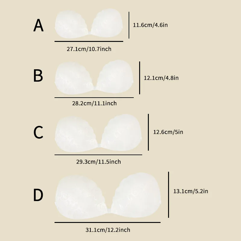 Reusable Lace Adhesive Bra