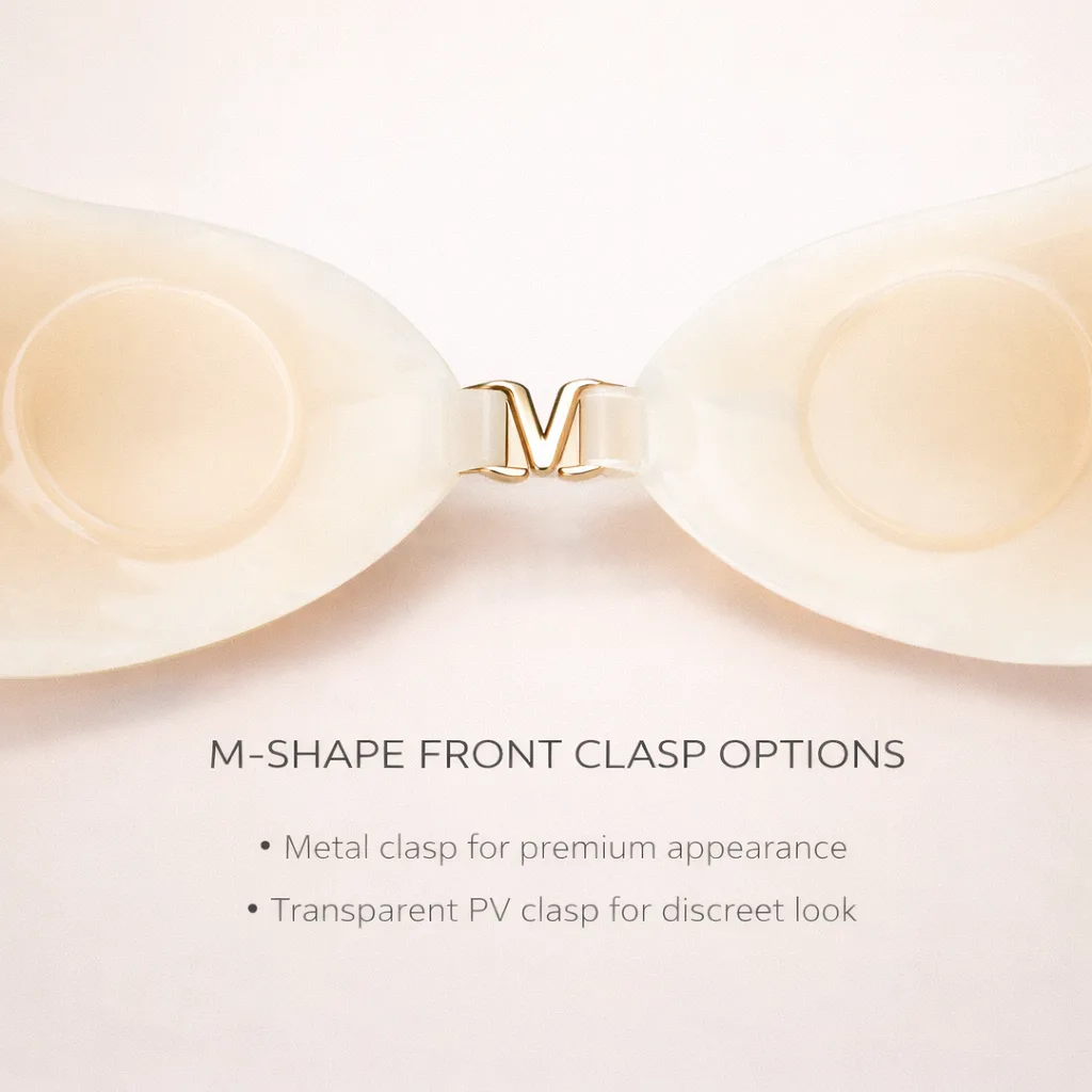 Adhesive Invisible Gathering Bra