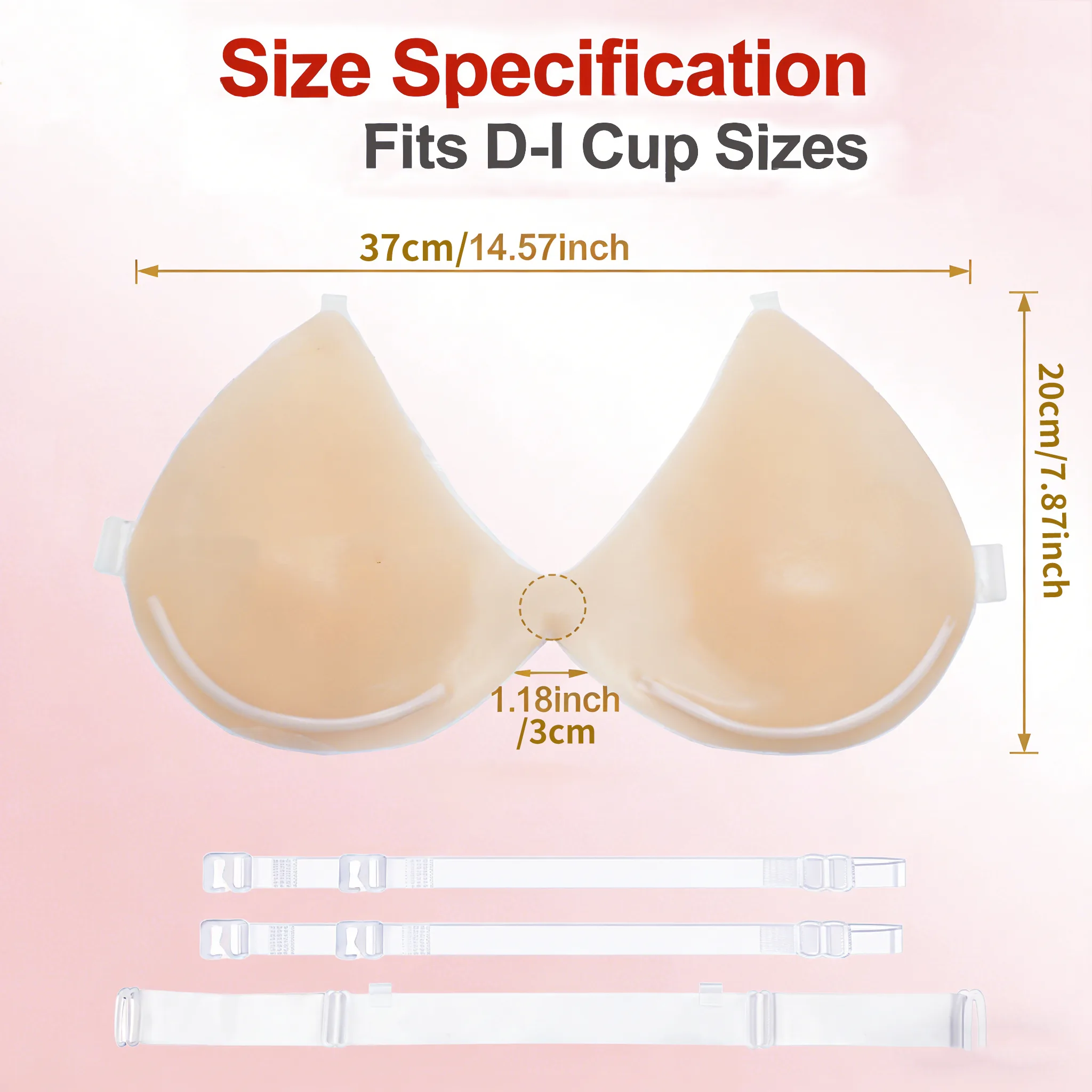 Backless Sticky Bra for Large Breasts