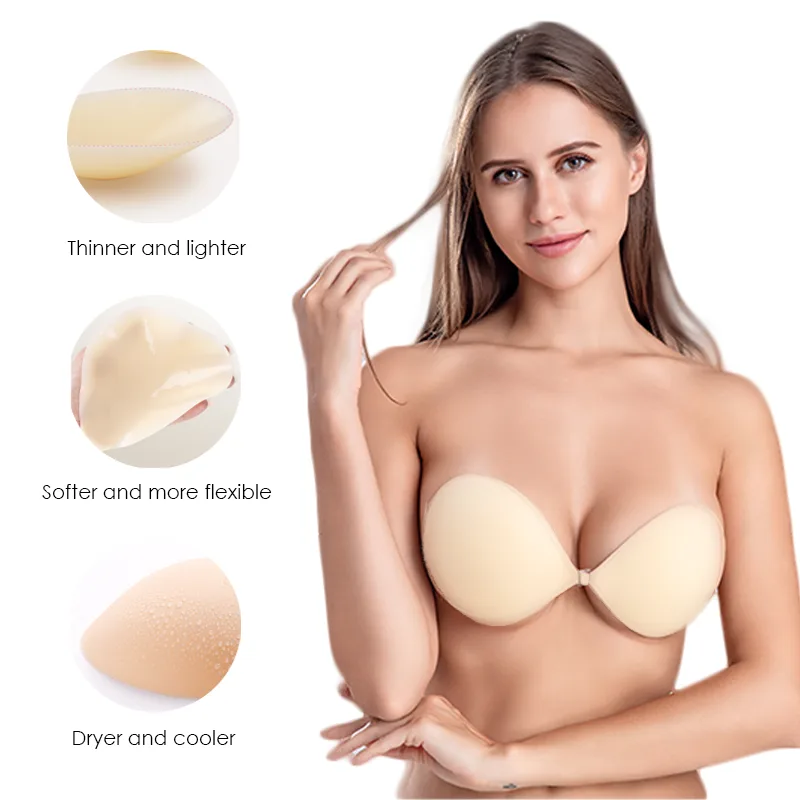 Backless and Strapless Adhesive Bra