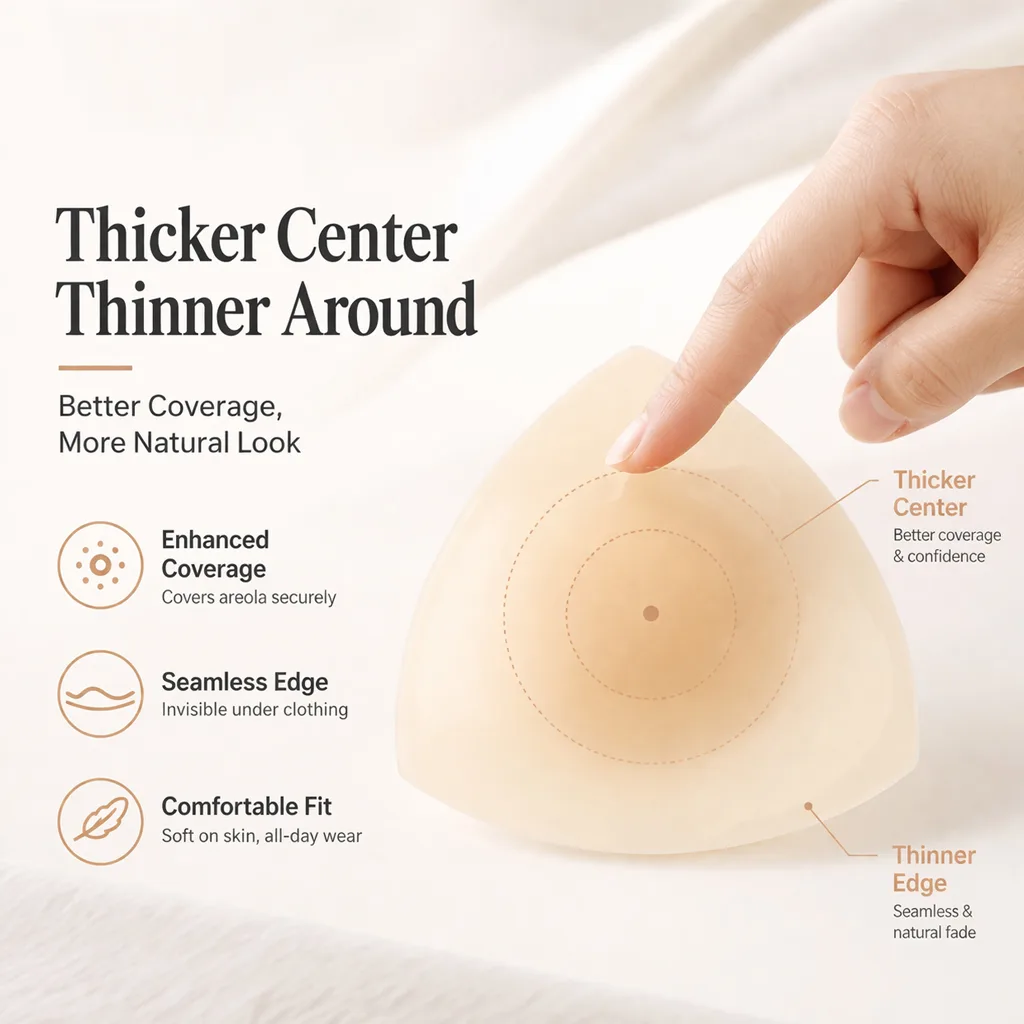Ultra Thin Adhesive Silicone Nipple Pasties